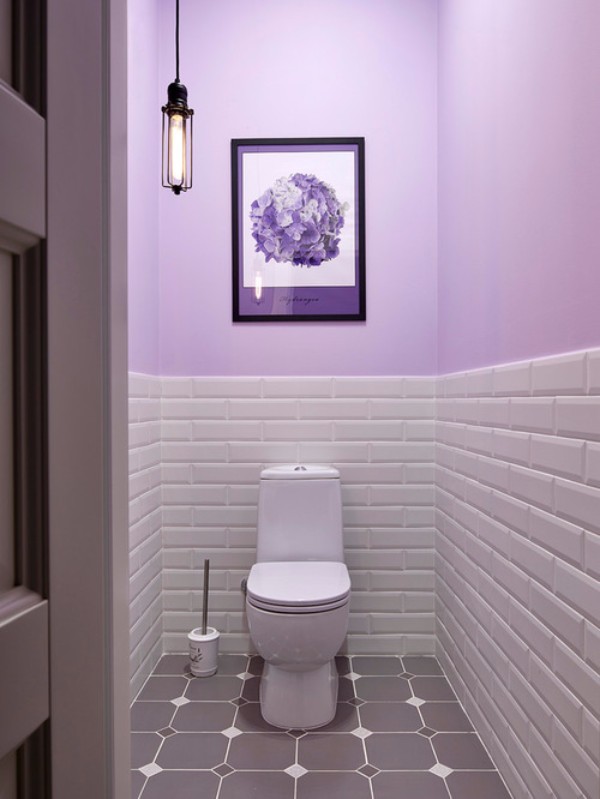 Дизайн плитки в туалете — 45 фото с красивым оформлением