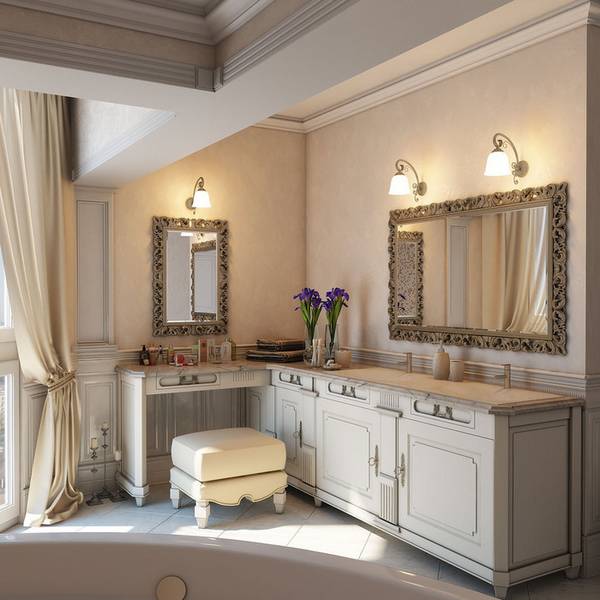бра для ванной комнаты в классическом стиле, фото 22