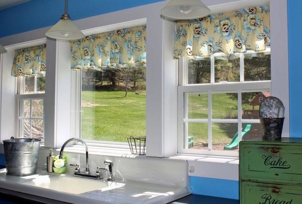 красивые короткие шторы на кухню, фото 34