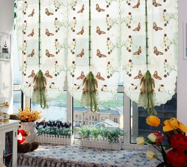 красивые модные шторы на кухню, фото 37