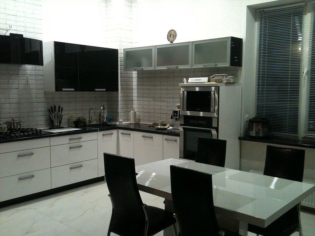 Дизайн черно белой кухни: правила оформления, практические советы, фото примеры