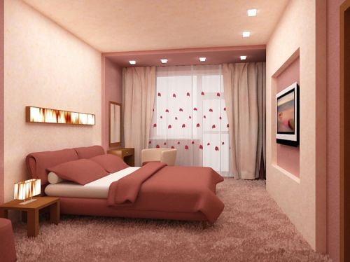 Даже в спальне небольшого размера можно создать атмосферу уюта, спокойствия и комфорта