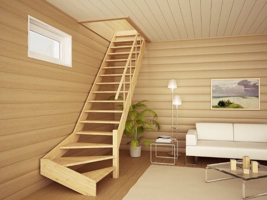 Изготовить и установить межэтажную лестницу из дерева можно самостоятельно