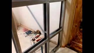 Ремонт кухни: Гипсокартонная перегородка и установка раздвижных дверей