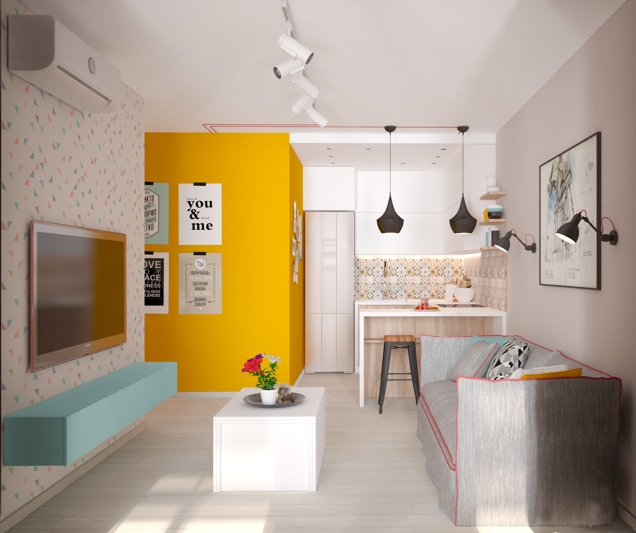 Пример дизайна интерьера маленькой кухни на фото