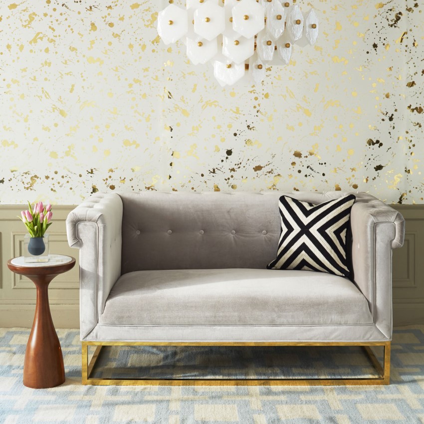 Стильный диван Caine Settee от Jonathan Adler