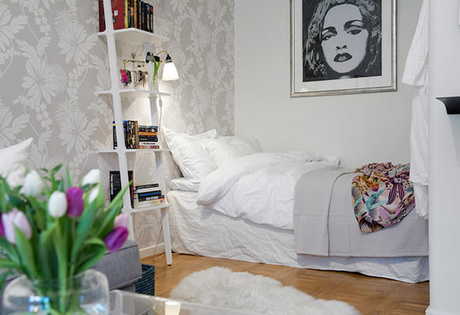 Спальное место в маленькой квартире в Готеборге