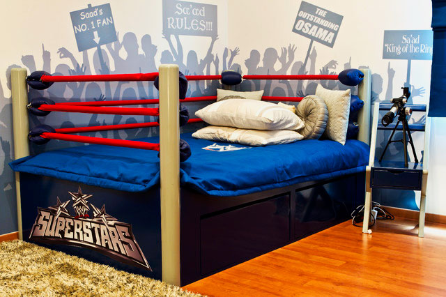 Фото кровати для мальчика подростка в виде ринга