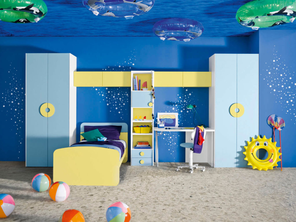 Дизайн детской комнаты в подводной тематике