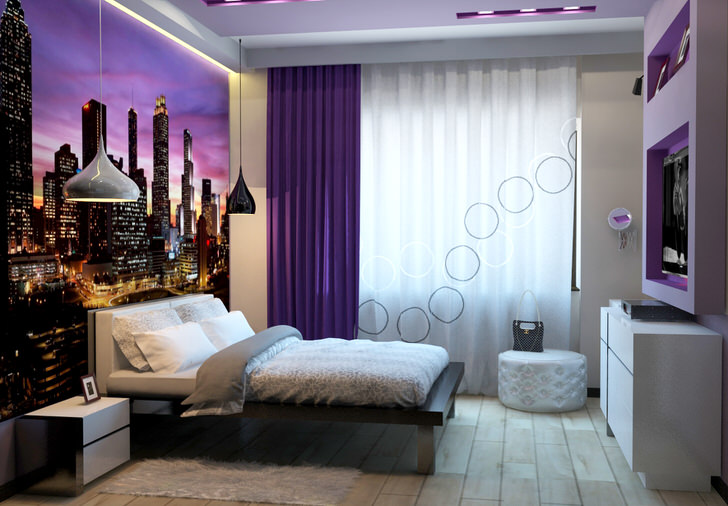 Современный интерьер спальни-комфорт, практичность и уют. 