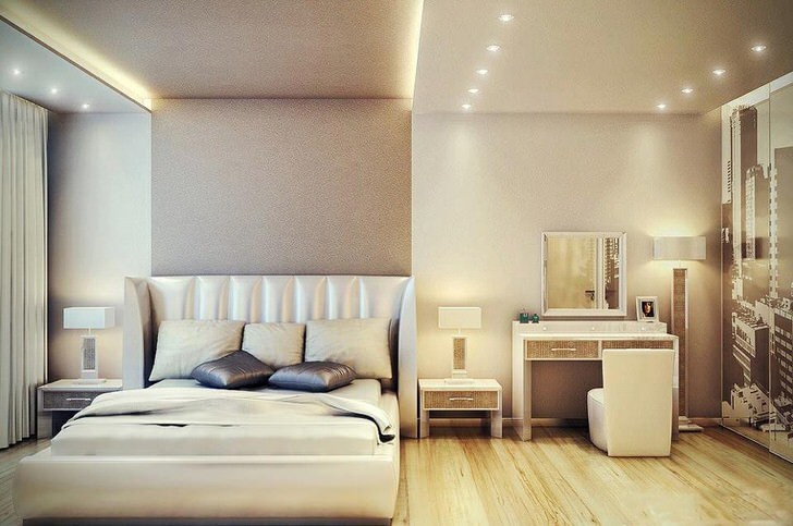 Роскошная спальня в современном стиле . 