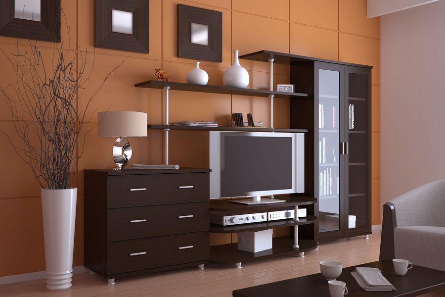 Как выбрать корпусную мебель, оформленную в современном стиле для гостиной