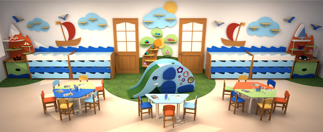Мебель для детского сада из ПВХ