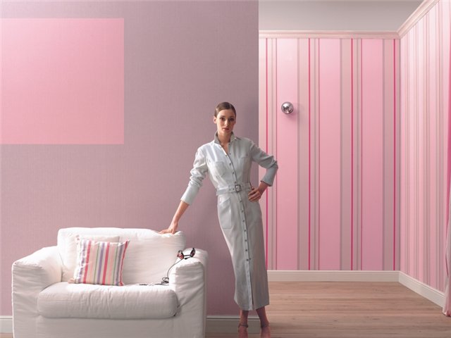 Фото помещения, оформленного в розовой гамме
