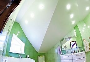Натяжные потолки фото для зала, спальни, кухни, двухуровневые, с подсветкой
