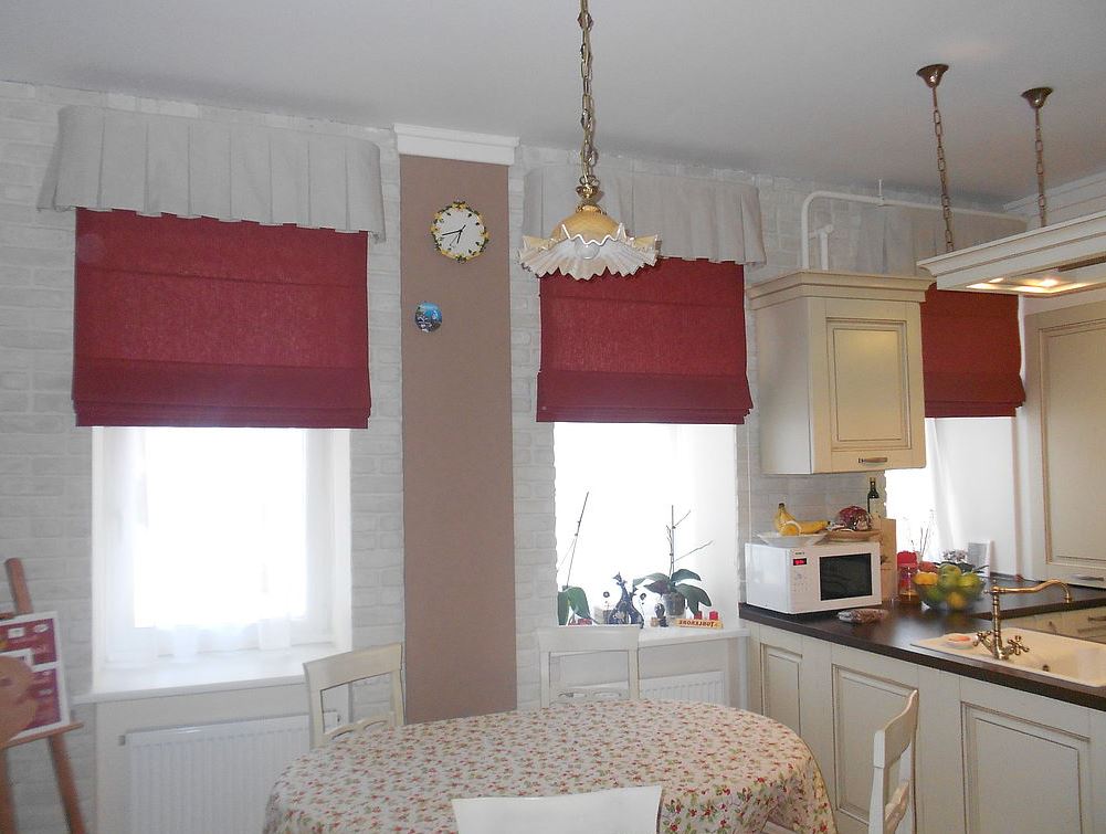 панельные шторы для кухни