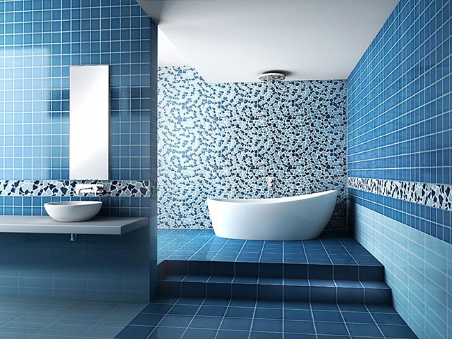 Дизайн интерьера большой ванной