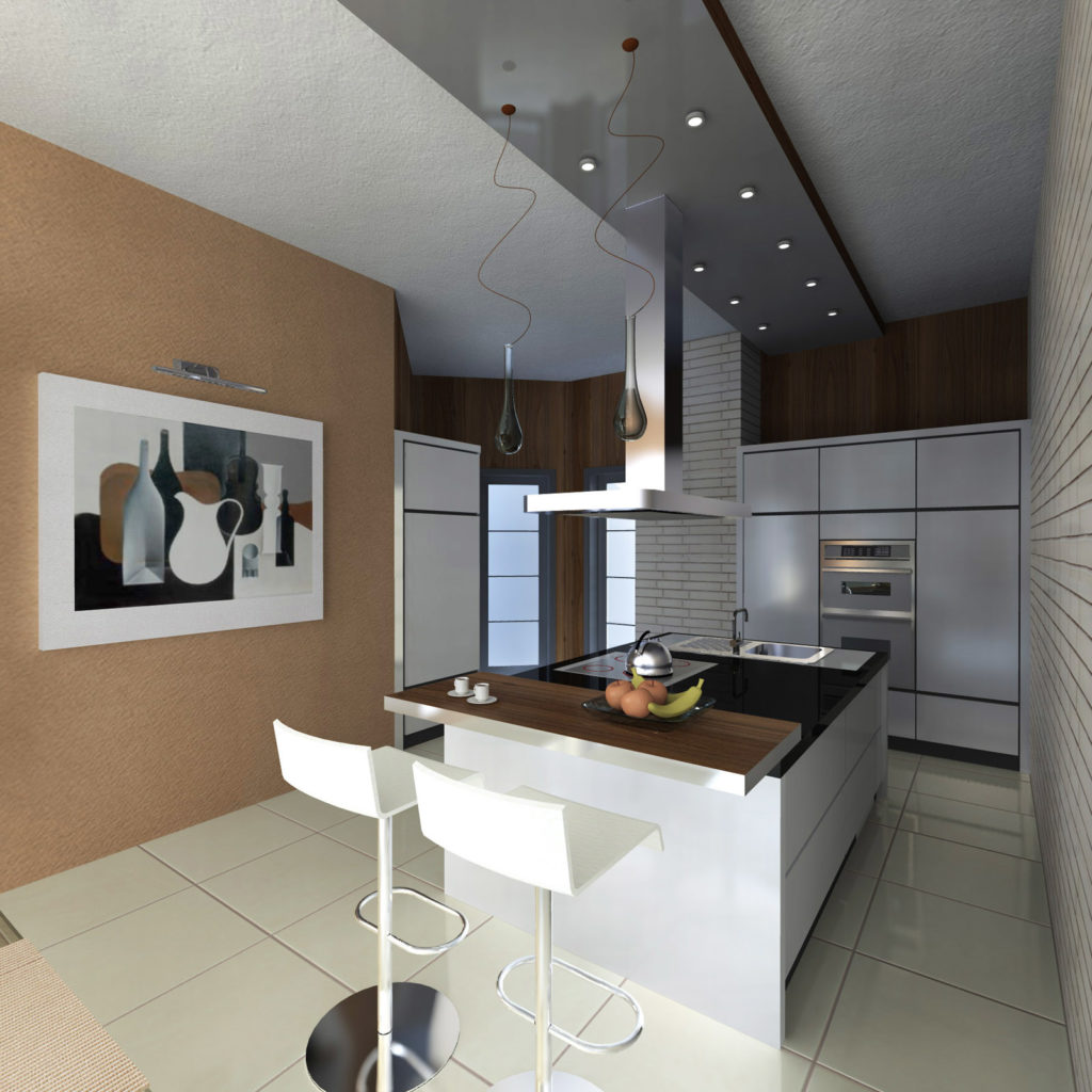 кухня гостиная с островом 25 кв м дизайн