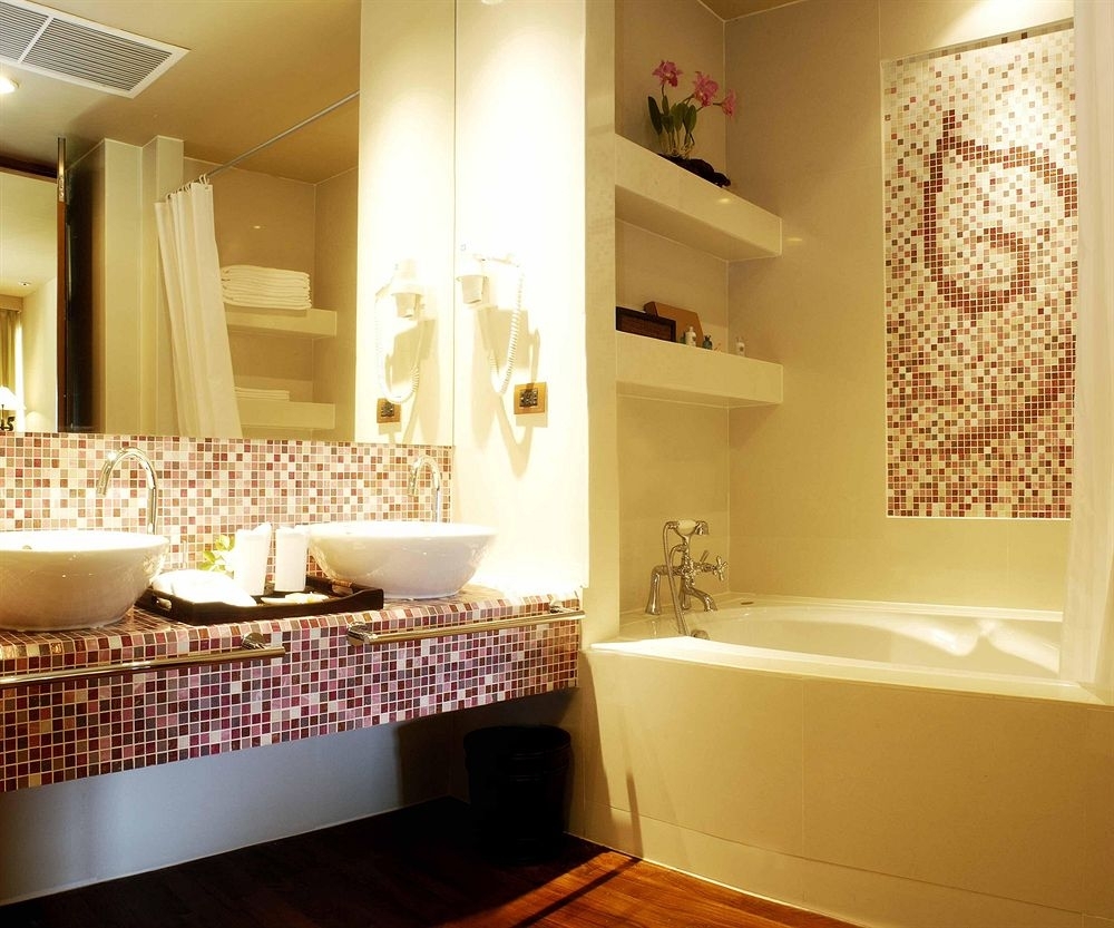 Мозаика в дизайне ванной 6 кв м