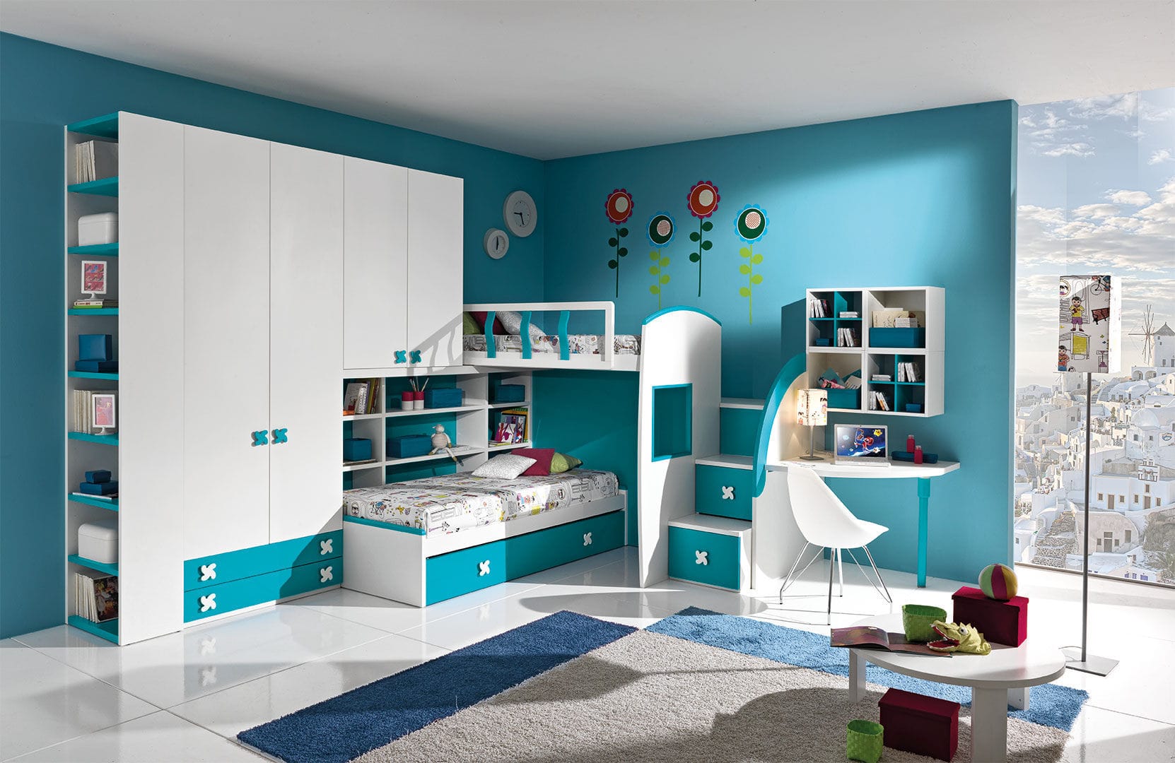 Детская комната для мальчика с мебелью