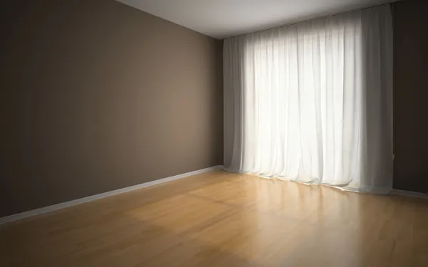 Пустая комната в ожидании арендаторов — стоковое фото