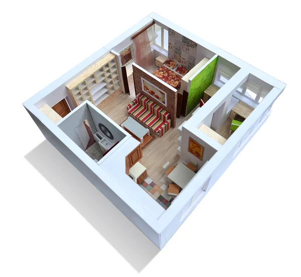 Модель квартиры — стоковое фото
