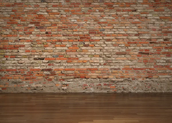 3D - кирпичная стена — стоковое фото