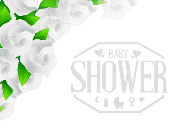 Baby душ знак Иллюстрация — стоковое фото