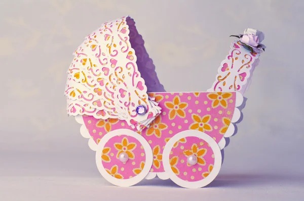 Paper stroller (scrapbooking) — стоковое фото