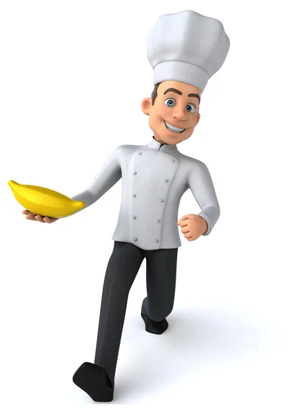 Шеф-повар весело мультфильм — стоковое фото