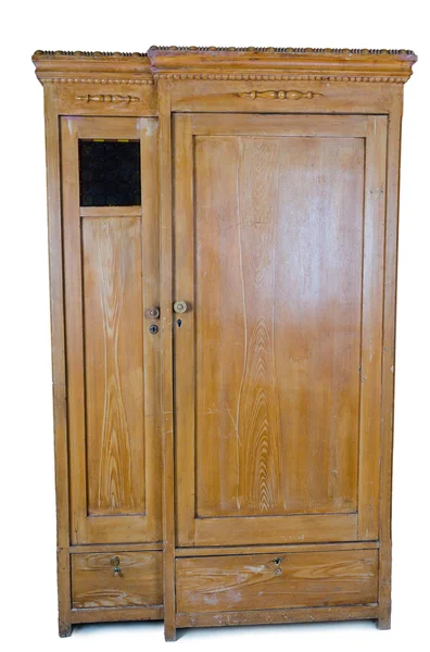Отдельно стоящий деревянный шкаф — стоковое фото