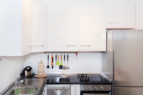 Bright Modern Kitchen Interior Background — стоковое фото
