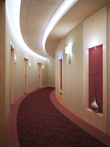 Тур Отель коридор в стиле арт-деко — стоковое фото