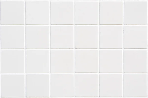 Белая керамическая плитка с 24 квадратов в прямоугольной формы — стоковое фото