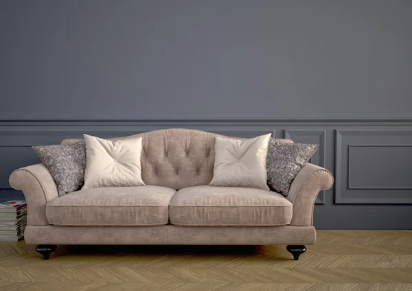 Красивый старинный диван. 3D визуализация — стоковое фото