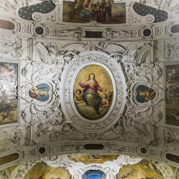 Фрески Потолке Museo Dell Opera Дель Дуомо Сиена Тоскана Италия — стоковое фото