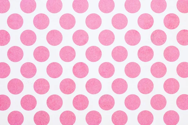 Full Frame Image White Wall Pink Dots Background — стоковое фото
