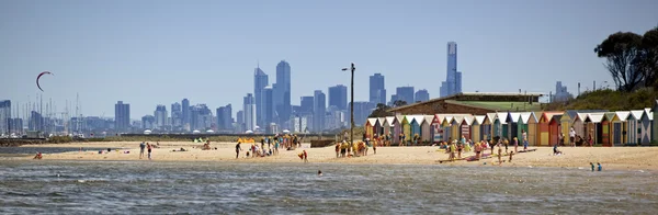 Мельбурн Бич Панорама — стоковое фото