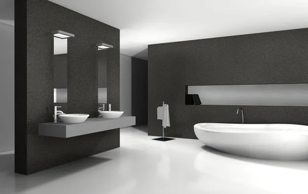 Дизайн интерьера ванной — стоковое фото