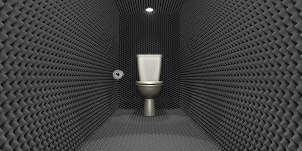 Звукоизолированные туалет кабины — стоковое фото