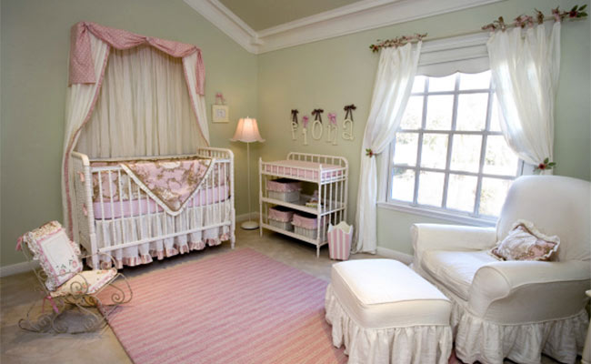 шторки для комнаты новорожденной