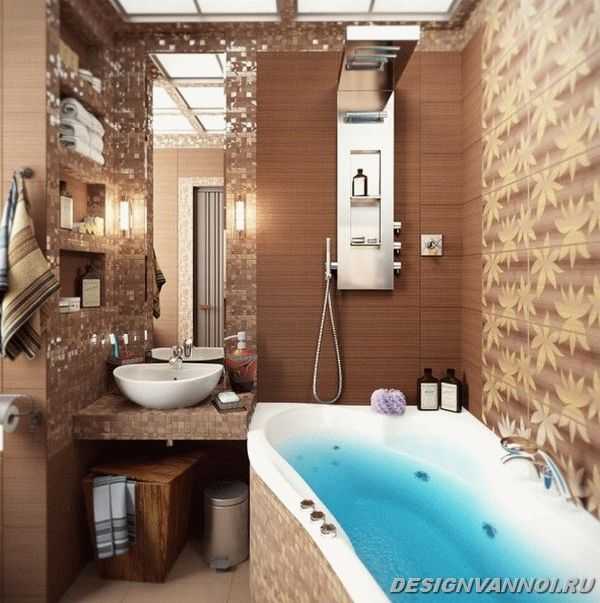 Дизайн ванной комнаты фото 6 кв м